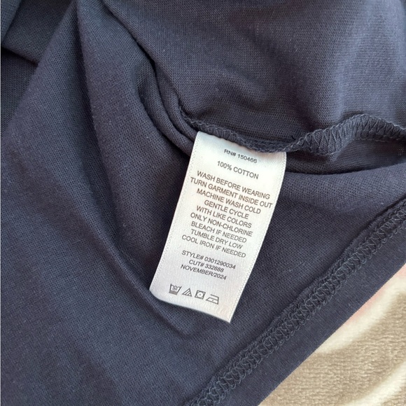 Market & Spruce Navy NY Athletics Graphic Boxy Tee Unisex Kids Size M (8–10) NWT - Picture 7 of 10